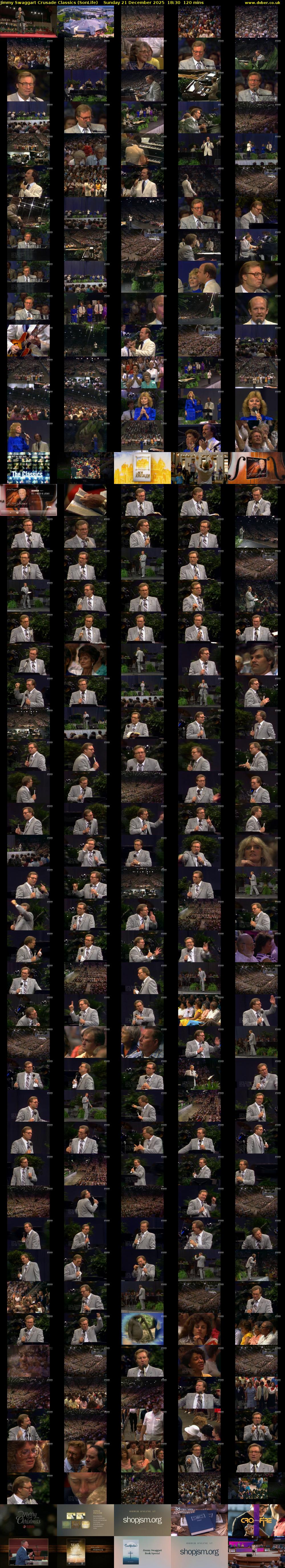 Jimmy Swaggart Crusade Classics (SonLife) Sunday 21 December 2025 18:30 - 20:30