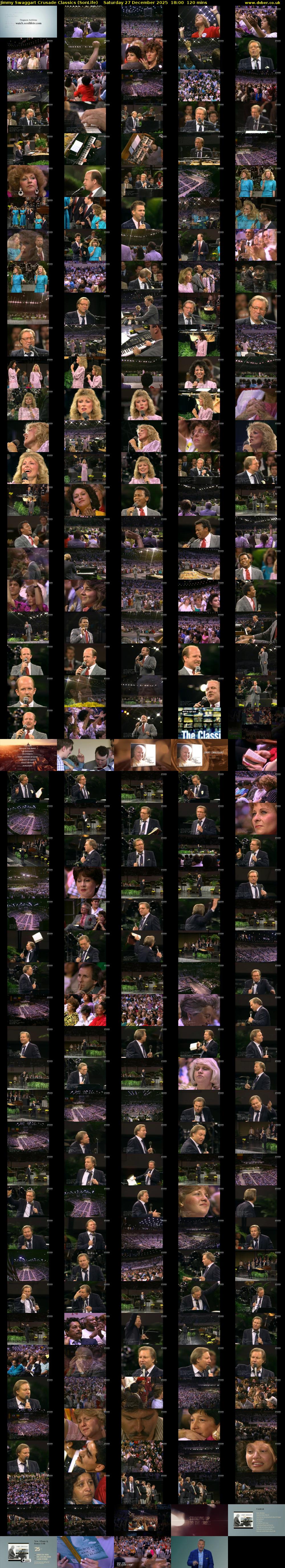 Jimmy Swaggart Crusade Classics (SonLife) Saturday 27 December 2025 18:00 - 20:00