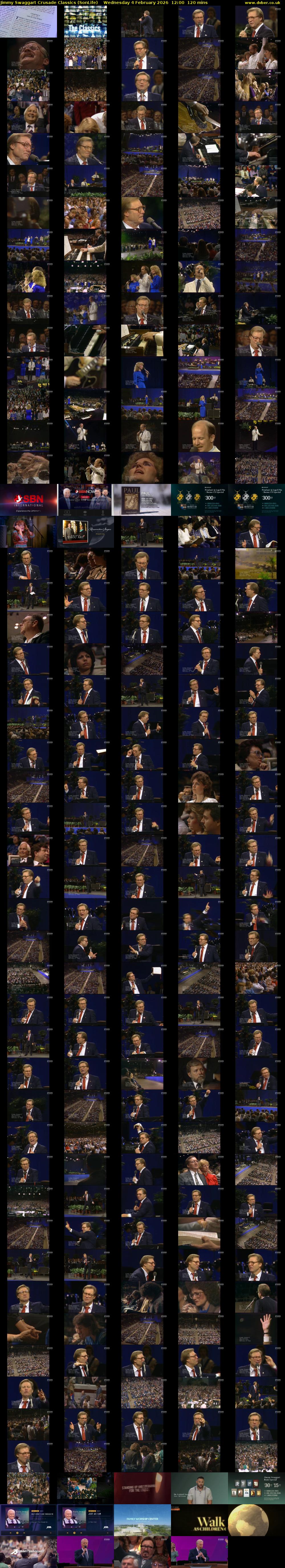 Jimmy Swaggart Crusade Classics (SonLife) Wednesday 4 February 2026 12:00 - 14:00