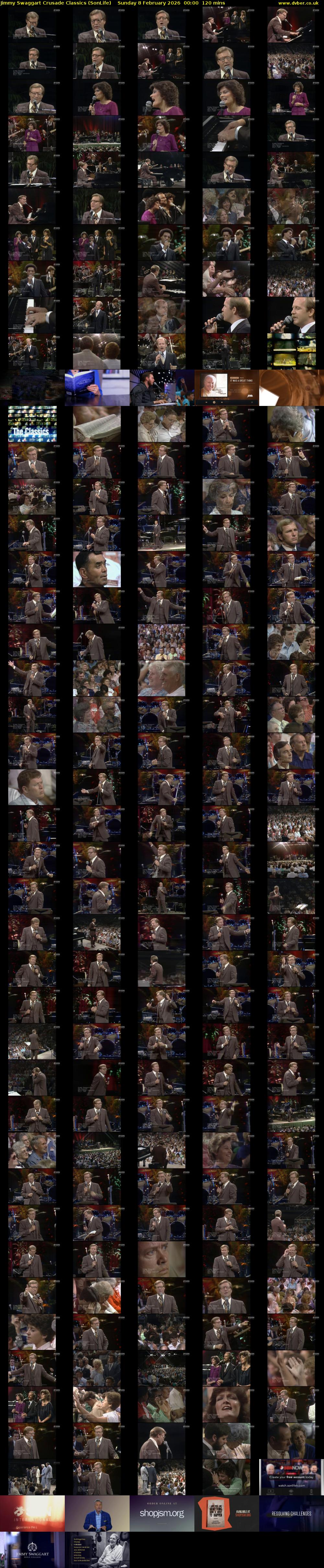 Jimmy Swaggart Crusade Classics (SonLife) Sunday 8 February 2026 00:00 - 02:00