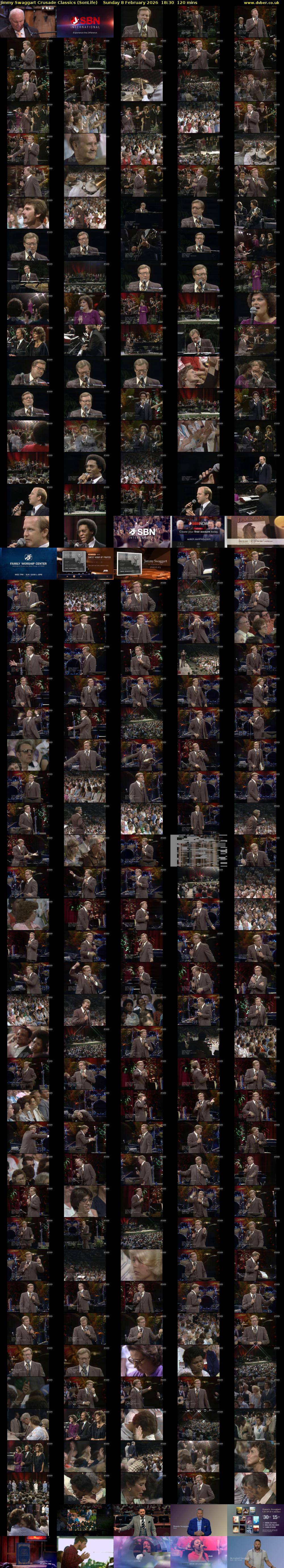 Jimmy Swaggart Crusade Classics (SonLife) Sunday 8 February 2026 18:30 - 20:30