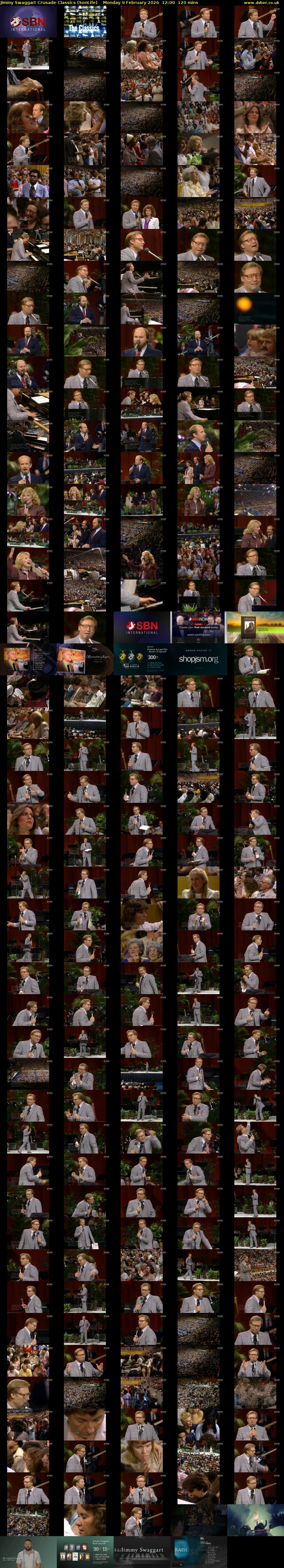 Jimmy Swaggart Crusade Classics (SonLife) Monday 9 February 2026 12:00 - 14:00