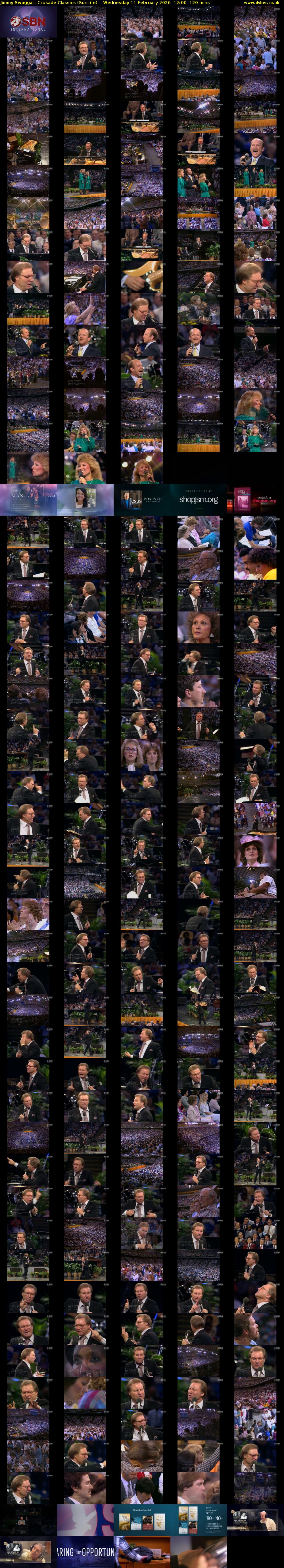 Jimmy Swaggart Crusade Classics (SonLife) Wednesday 11 February 2026 12:00 - 14:00