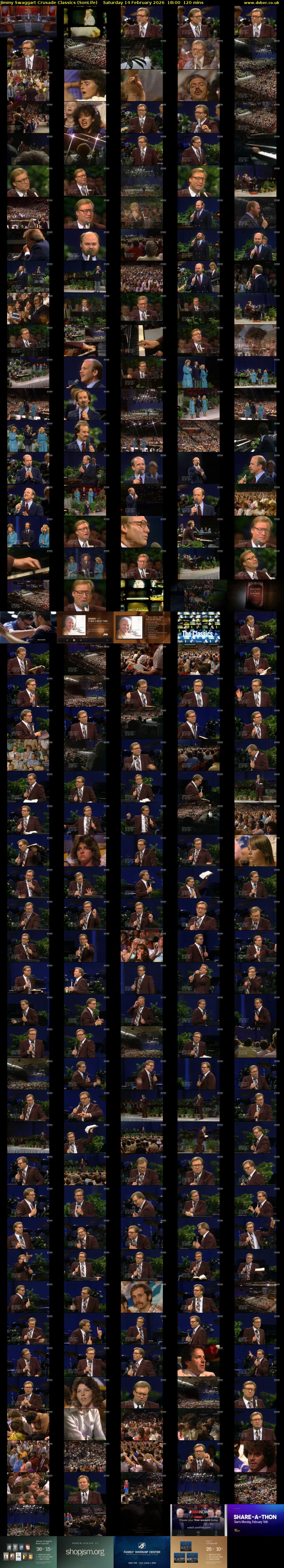 Jimmy Swaggart Crusade Classics (SonLife) Saturday 14 February 2026 18:00 - 20:00