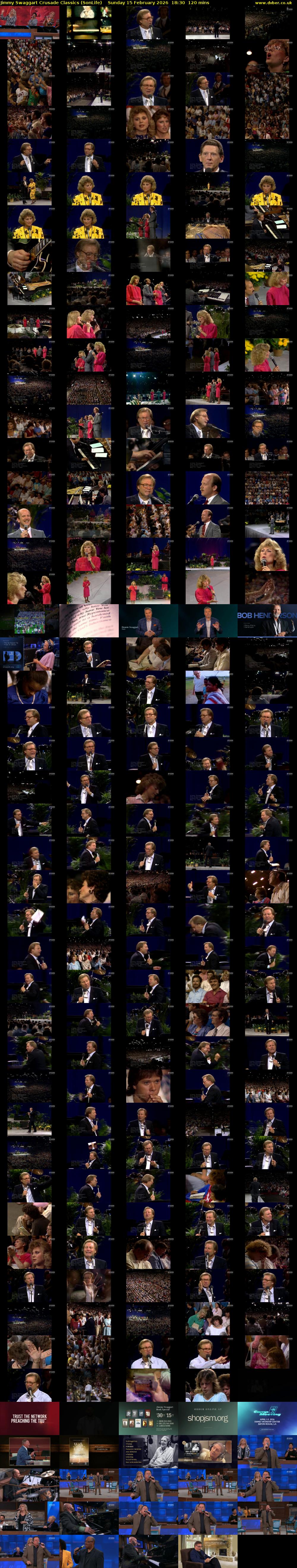 Jimmy Swaggart Crusade Classics (SonLife) Sunday 15 February 2026 18:30 - 20:30