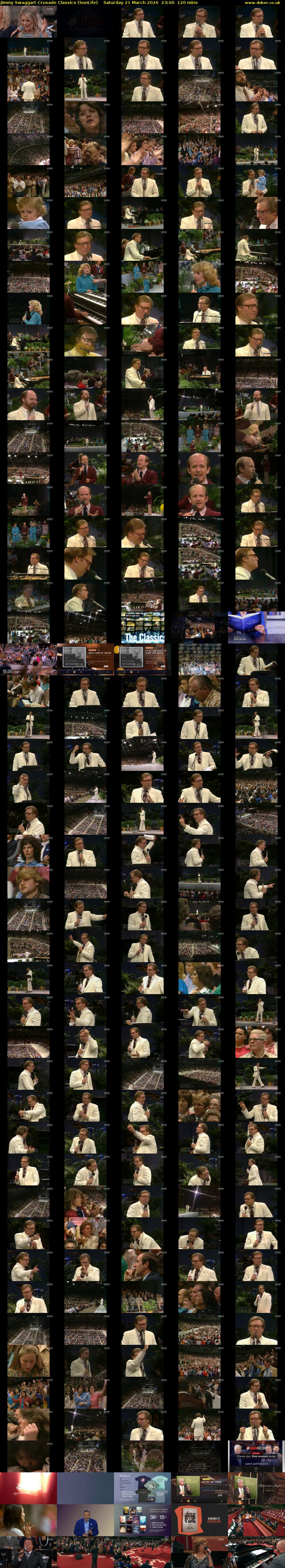 Jimmy Swaggart Crusade Classics (SonLife) Saturday 21 March 2026 23:00 - 01:00