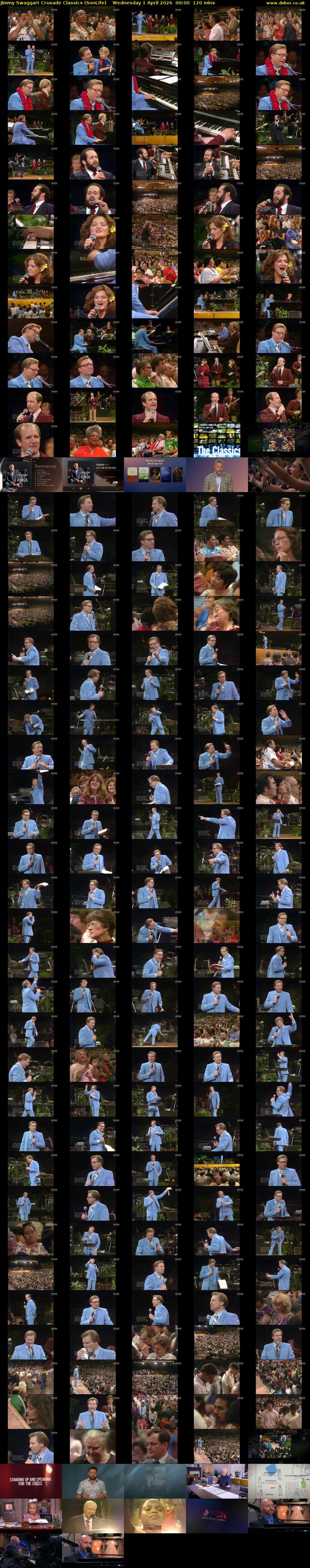 Jimmy Swaggart Crusade Classics (SonLife) Wednesday 1 April 2026 00:00 - 02:00