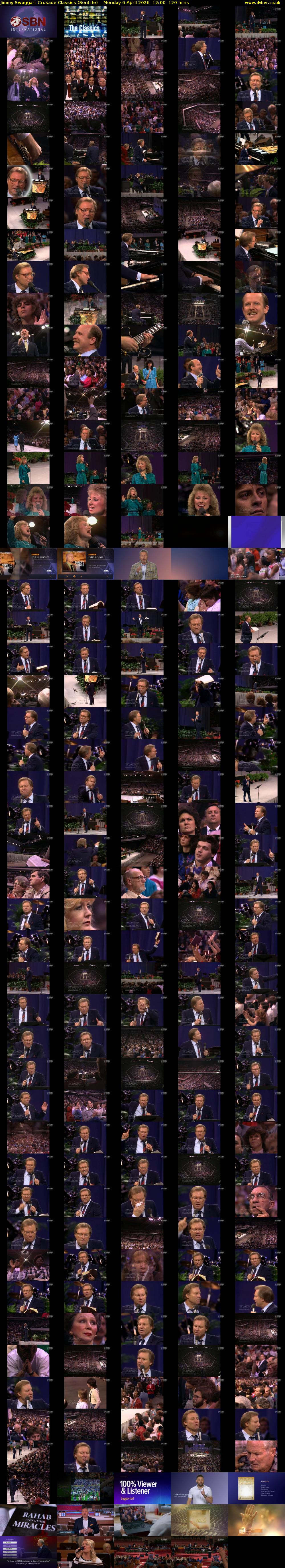 Jimmy Swaggart Crusade Classics (SonLife) Monday 6 April 2026 12:00 - 14:00