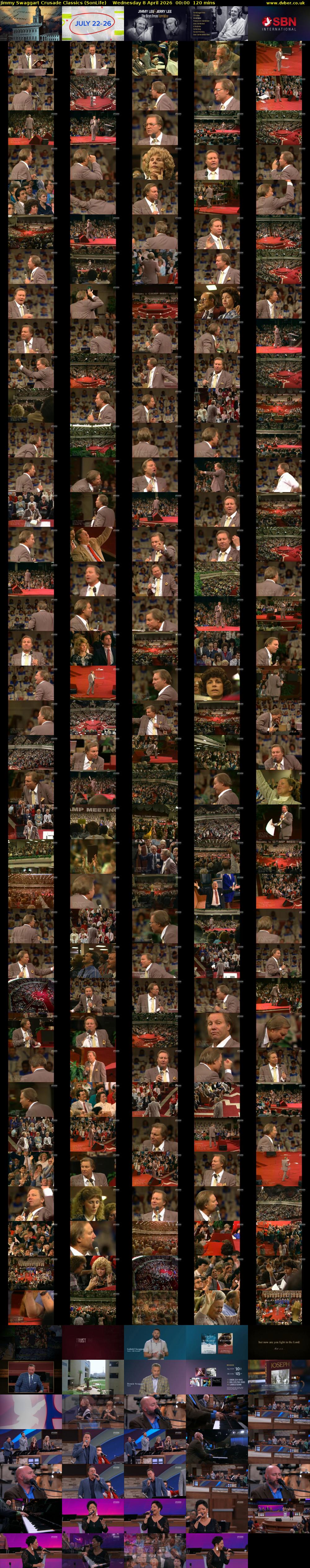 Jimmy Swaggart Crusade Classics (SonLife) Wednesday 8 April 2026 00:00 - 02:00