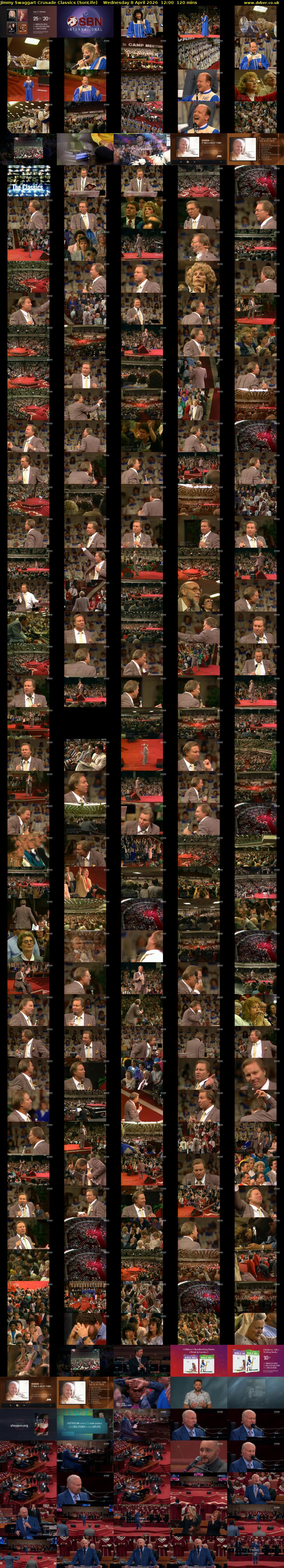 Jimmy Swaggart Crusade Classics (SonLife) Wednesday 8 April 2026 12:00 - 14:00