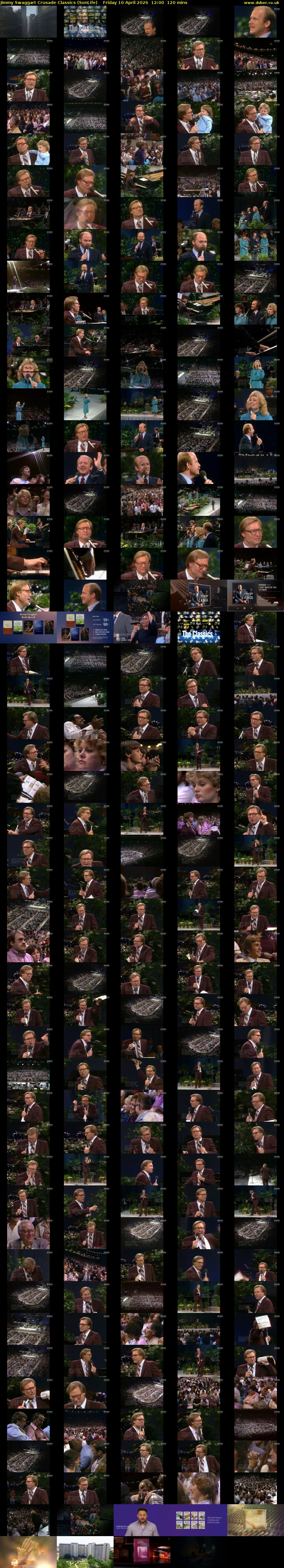 Jimmy Swaggart Crusade Classics (SonLife) Friday 10 April 2026 12:00 - 14:00