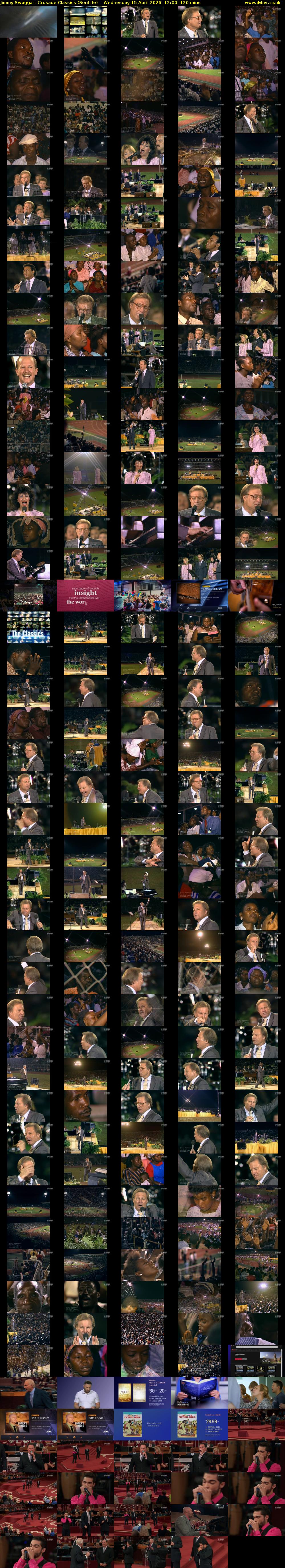 Jimmy Swaggart Crusade Classics (SonLife) Wednesday 15 April 2026 12:00 - 14:00