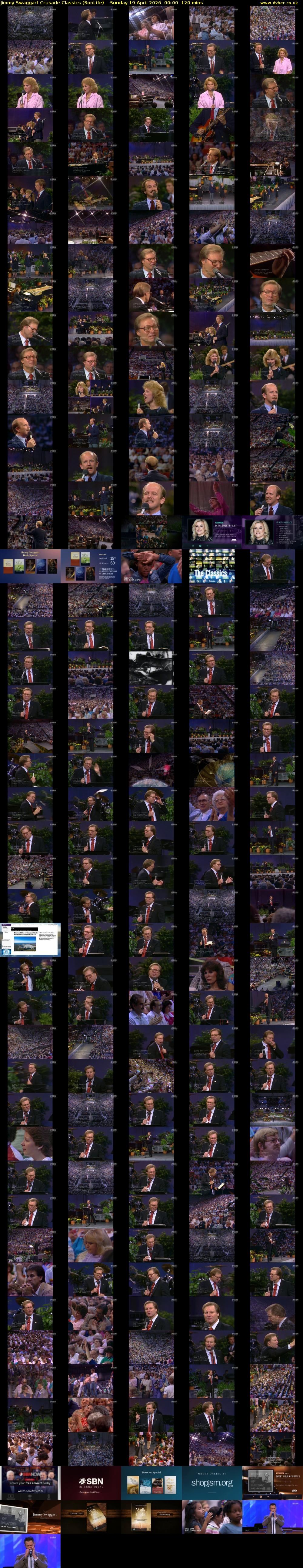 Jimmy Swaggart Crusade Classics (SonLife) Sunday 19 April 2026 00:00 - 02:00