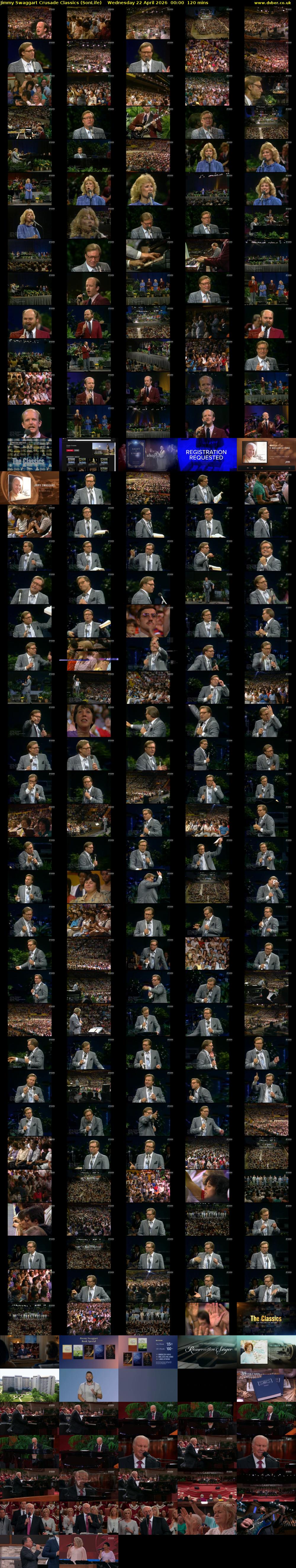 Jimmy Swaggart Crusade Classics (SonLife) Wednesday 22 April 2026 00:00 - 02:00