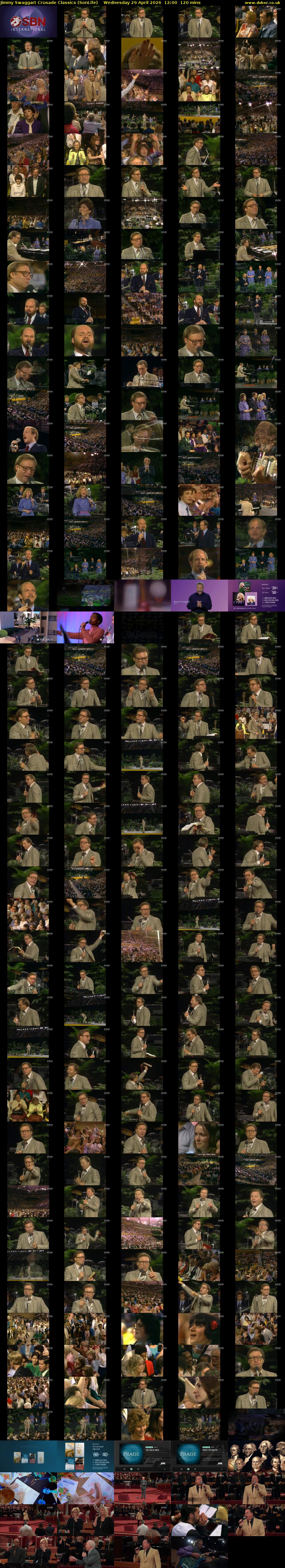 Jimmy Swaggart Crusade Classics (SonLife) Wednesday 29 April 2026 12:00 - 14:00