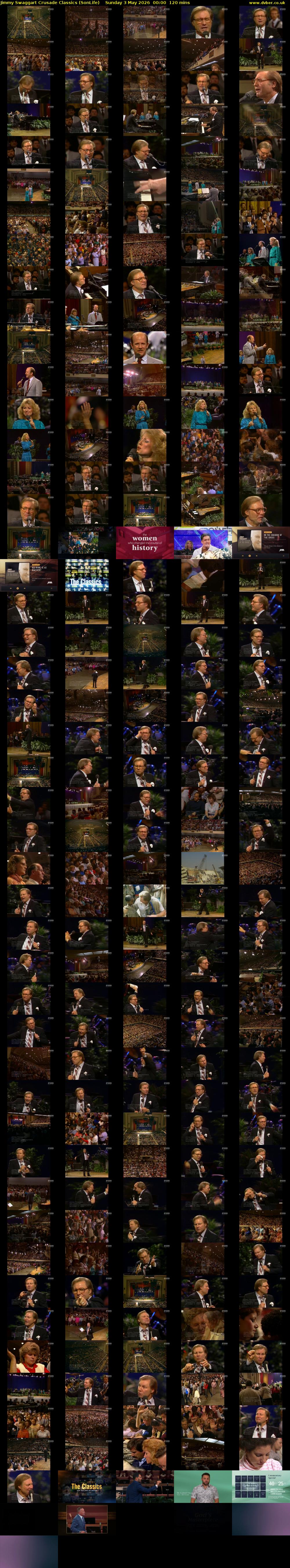 Jimmy Swaggart Crusade Classics (SonLife) Sunday 3 May 2026 00:00 - 02:00