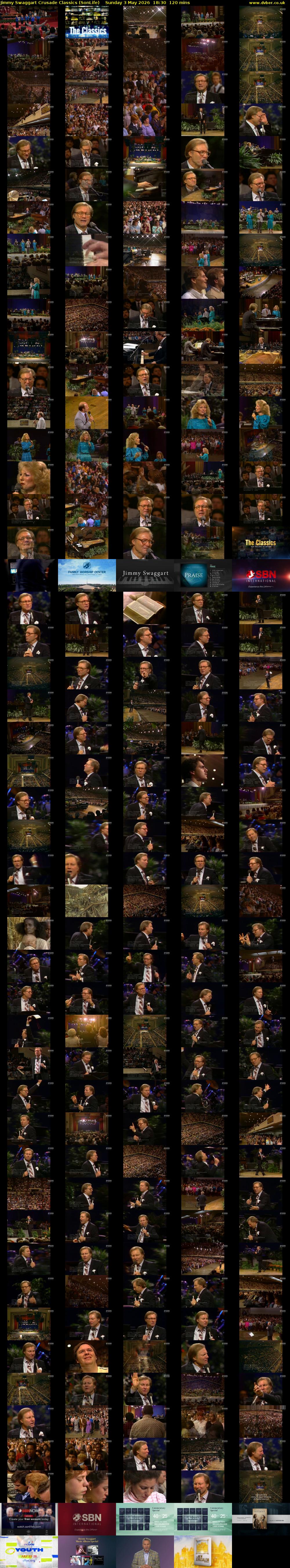 Jimmy Swaggart Crusade Classics (SonLife) Sunday 3 May 2026 18:30 - 20:30