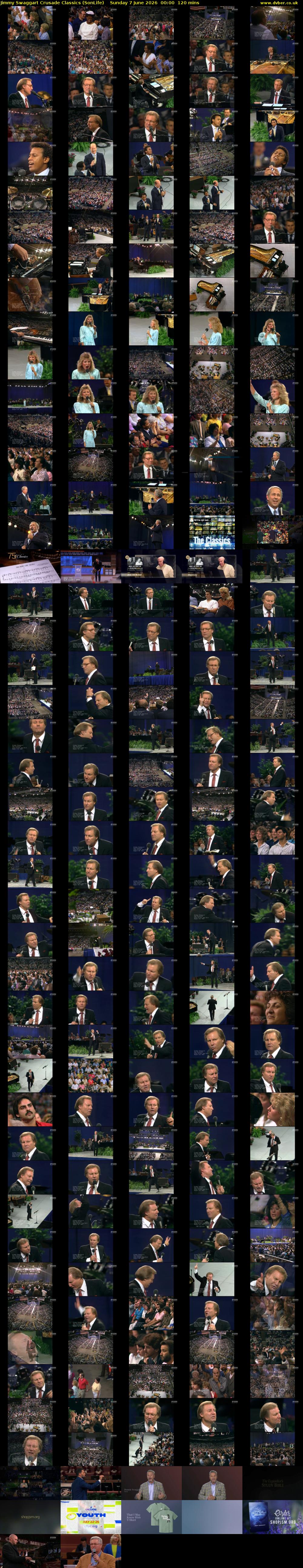 Jimmy Swaggart Crusade Classics (SonLife) Sunday 7 June 2026 00:00 - 02:00