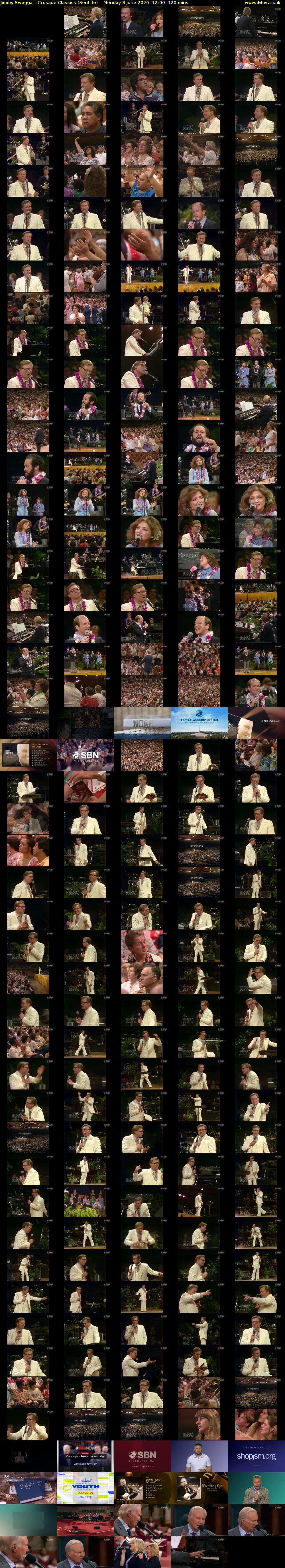 Jimmy Swaggart Crusade Classics (SonLife) Monday 8 June 2026 12:00 - 14:00