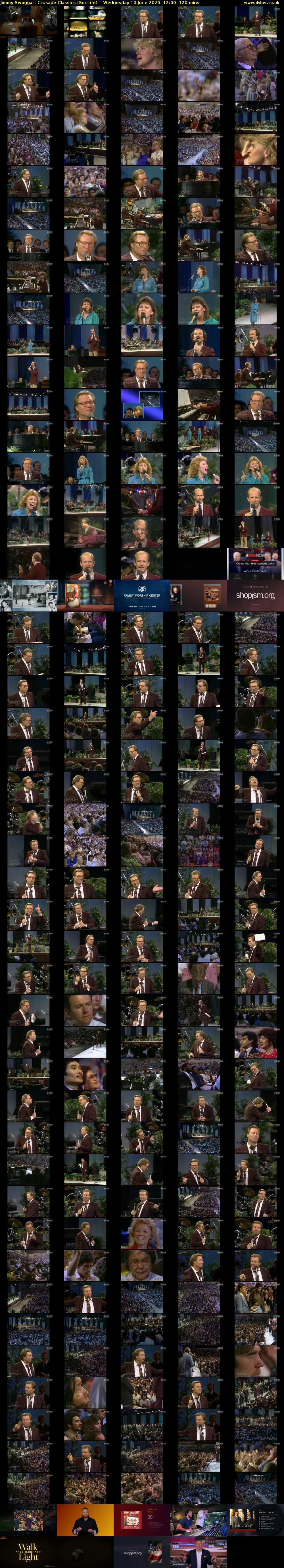 Jimmy Swaggart Crusade Classics (SonLife) Wednesday 10 June 2026 12:00 - 14:00
