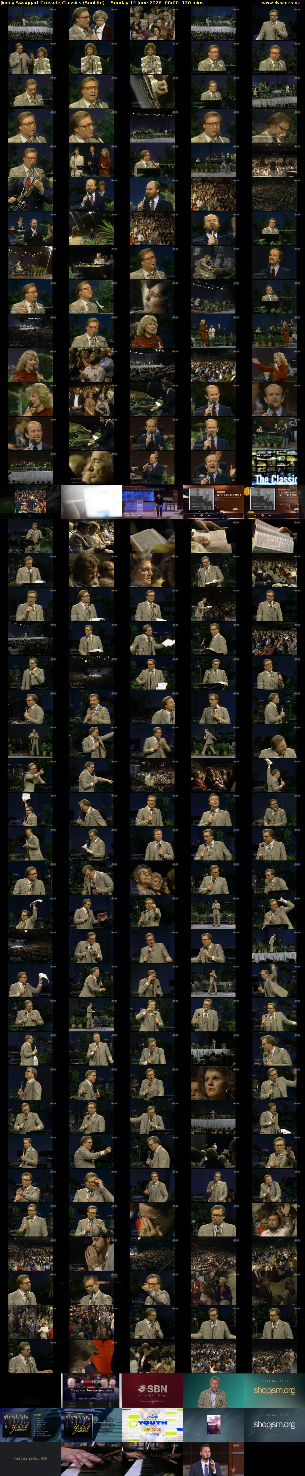 Jimmy Swaggart Crusade Classics (SonLife) Sunday 14 June 2026 00:00 - 02:00