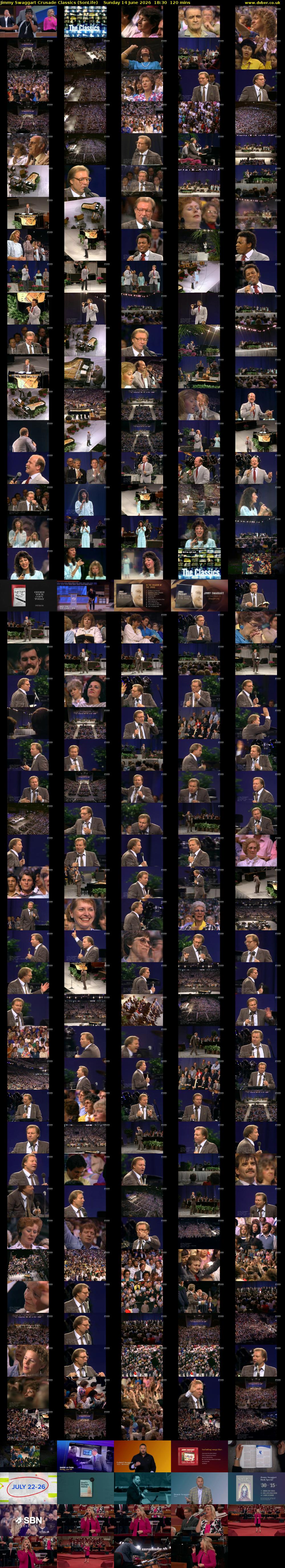 Jimmy Swaggart Crusade Classics (SonLife) Sunday 14 June 2026 18:30 - 20:30