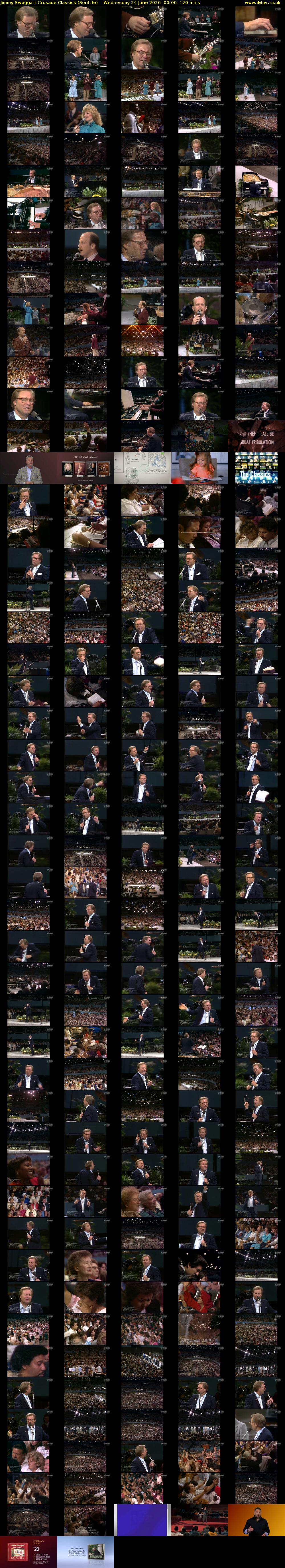 Jimmy Swaggart Crusade Classics (SonLife) Wednesday 24 June 2026 00:00 - 02:00