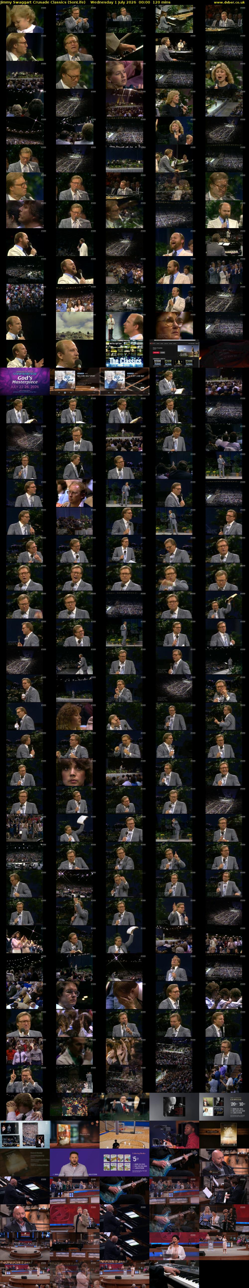 Jimmy Swaggart Crusade Classics (SonLife) Wednesday 1 July 2026 00:00 - 02:00