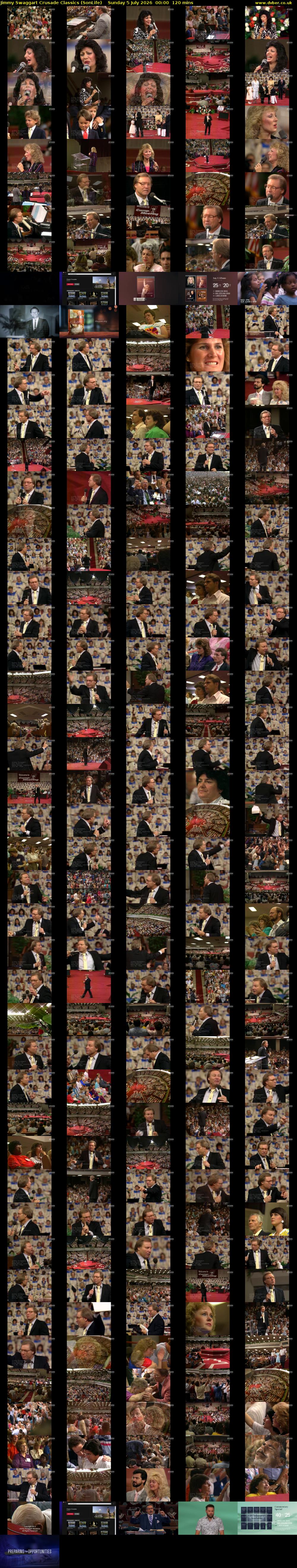 Jimmy Swaggart Crusade Classics (SonLife) Sunday 5 July 2026 00:00 - 02:00