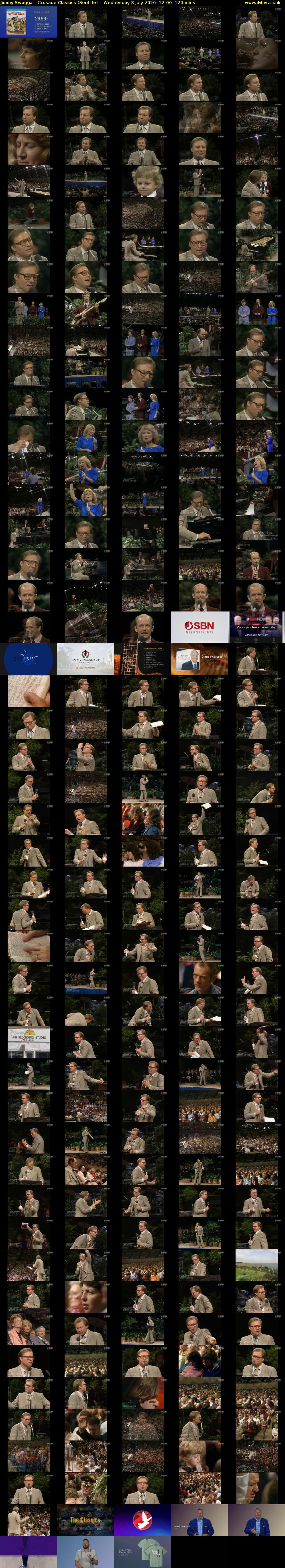Jimmy Swaggart Crusade Classics (SonLife) Wednesday 8 July 2026 12:00 - 14:00