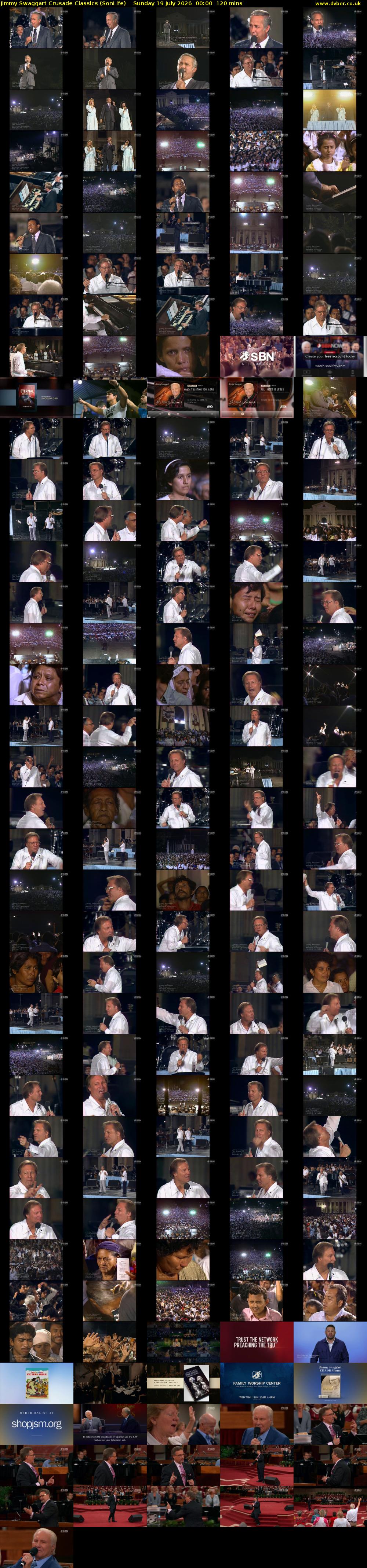 Jimmy Swaggart Crusade Classics (SonLife) Sunday 19 July 2026 00:00 - 02:00