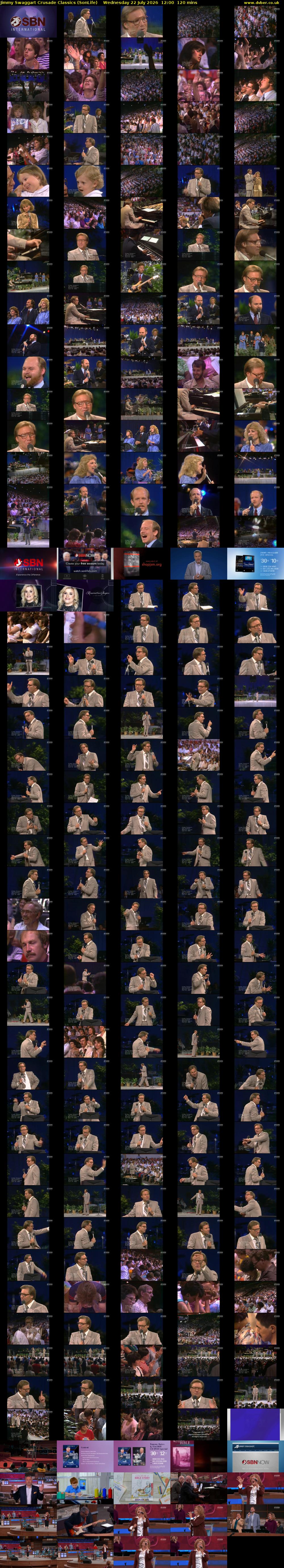 Jimmy Swaggart Crusade Classics (SonLife) Wednesday 22 July 2026 12:00 - 14:00
