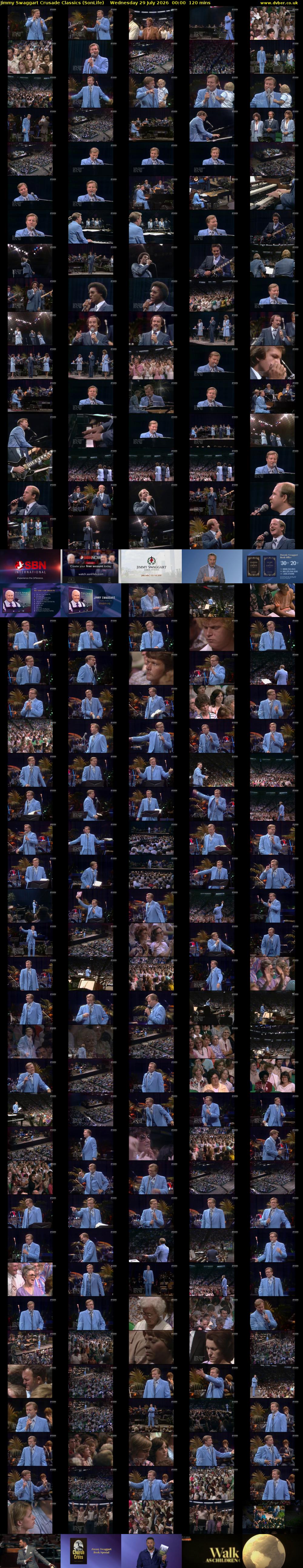 Jimmy Swaggart Crusade Classics (SonLife) Wednesday 29 July 2026 00:00 - 02:00
