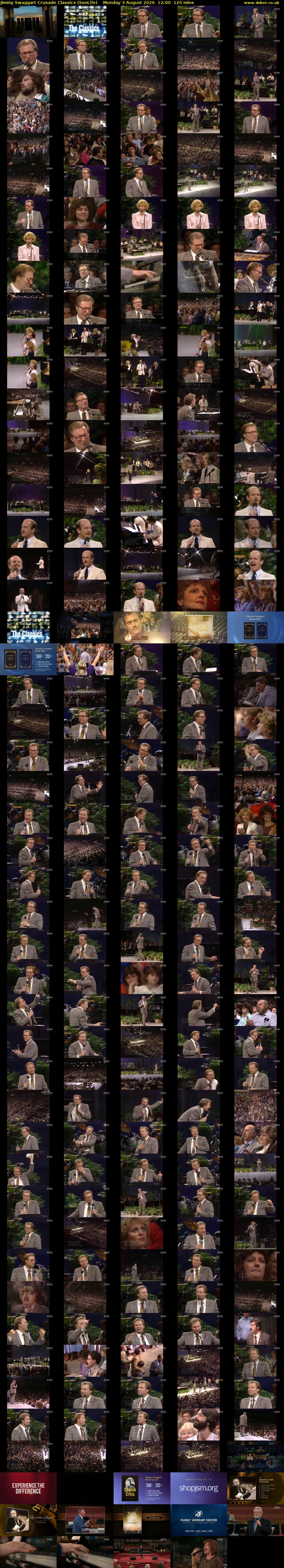 Jimmy Swaggart Crusade Classics (SonLife) Monday 3 August 2026 12:00 - 14:00