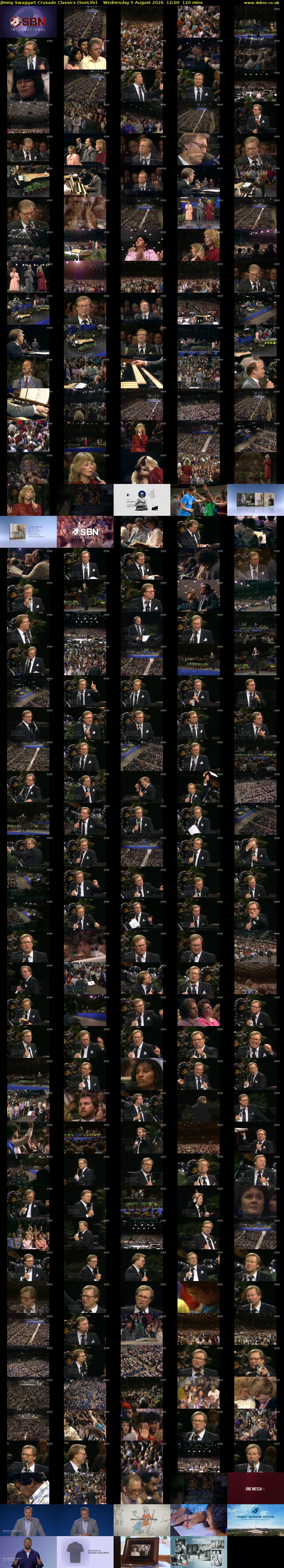 Jimmy Swaggart Crusade Classics (SonLife) Wednesday 5 August 2026 12:00 - 14:00