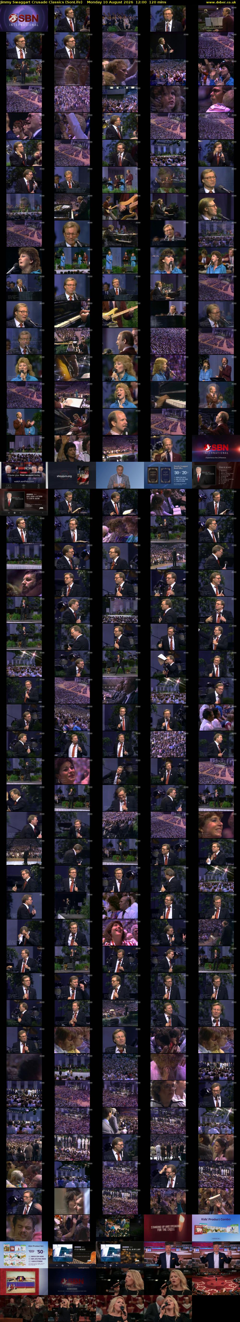 Jimmy Swaggart Crusade Classics (SonLife) Monday 10 August 2026 12:00 - 14:00