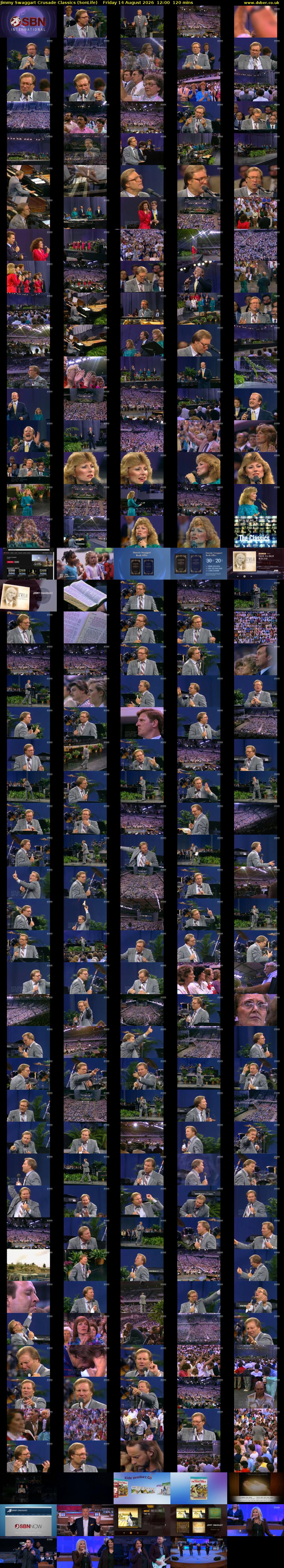 Jimmy Swaggart Crusade Classics (SonLife) Friday 14 August 2026 12:00 - 14:00
