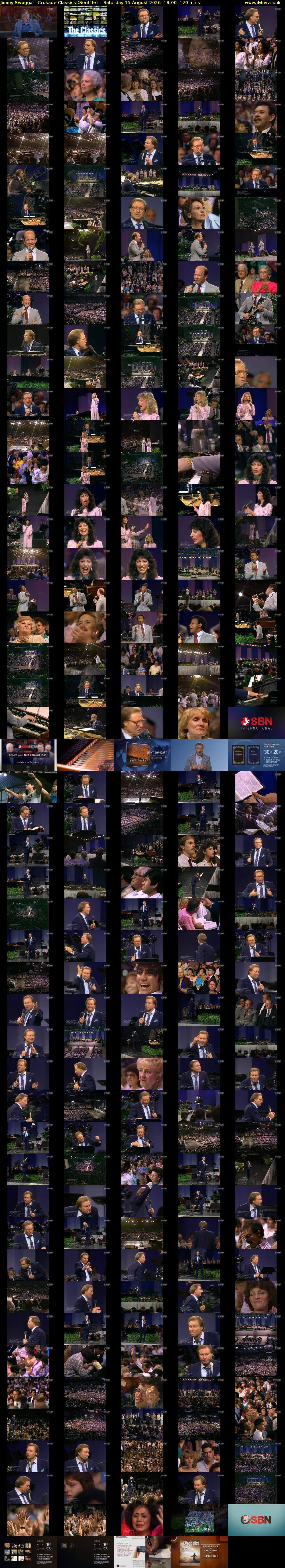 Jimmy Swaggart Crusade Classics (SonLife) Saturday 15 August 2026 18:00 - 20:00
