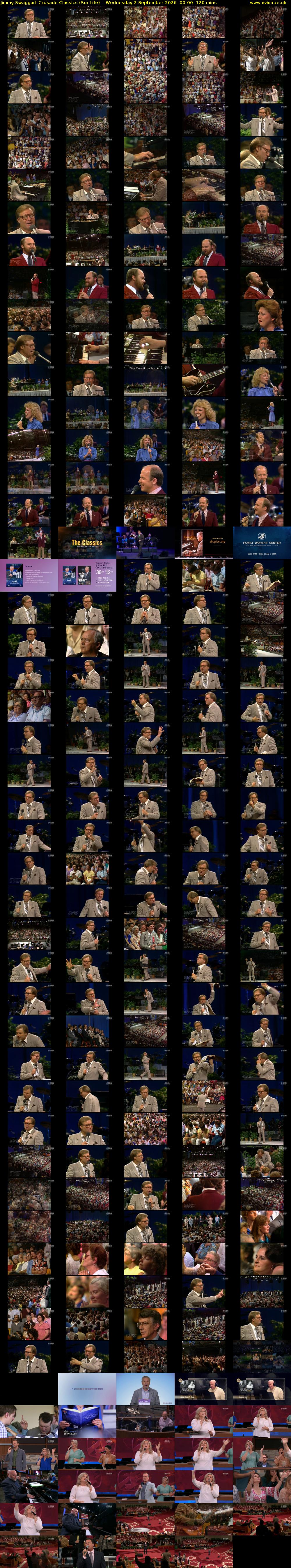Jimmy Swaggart Crusade Classics (SonLife) Wednesday 2 September 2026 00:00 - 02:00