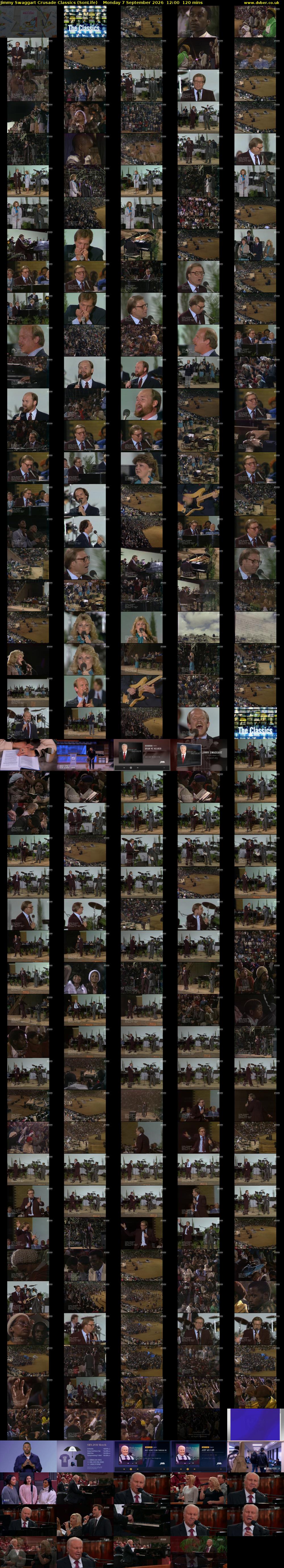 Jimmy Swaggart Crusade Classics (SonLife) Monday 7 September 2026 12:00 - 14:00