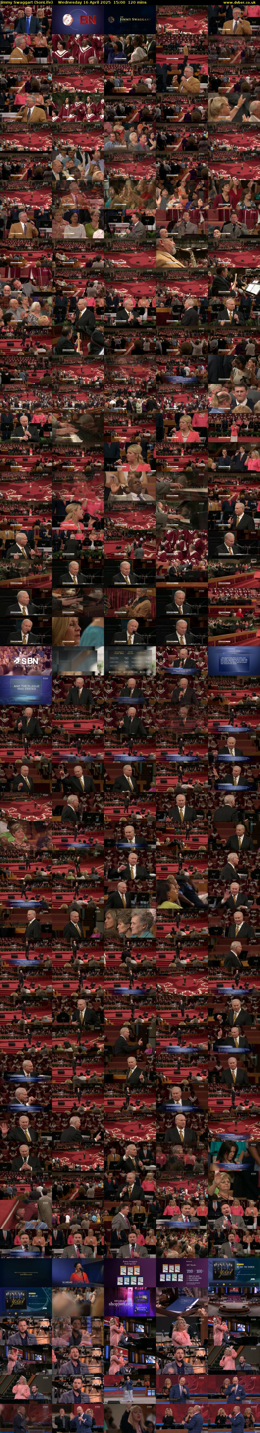 Jimmy Swaggart (SonLife) Wednesday 16 April 2025 15:00 - 17:00