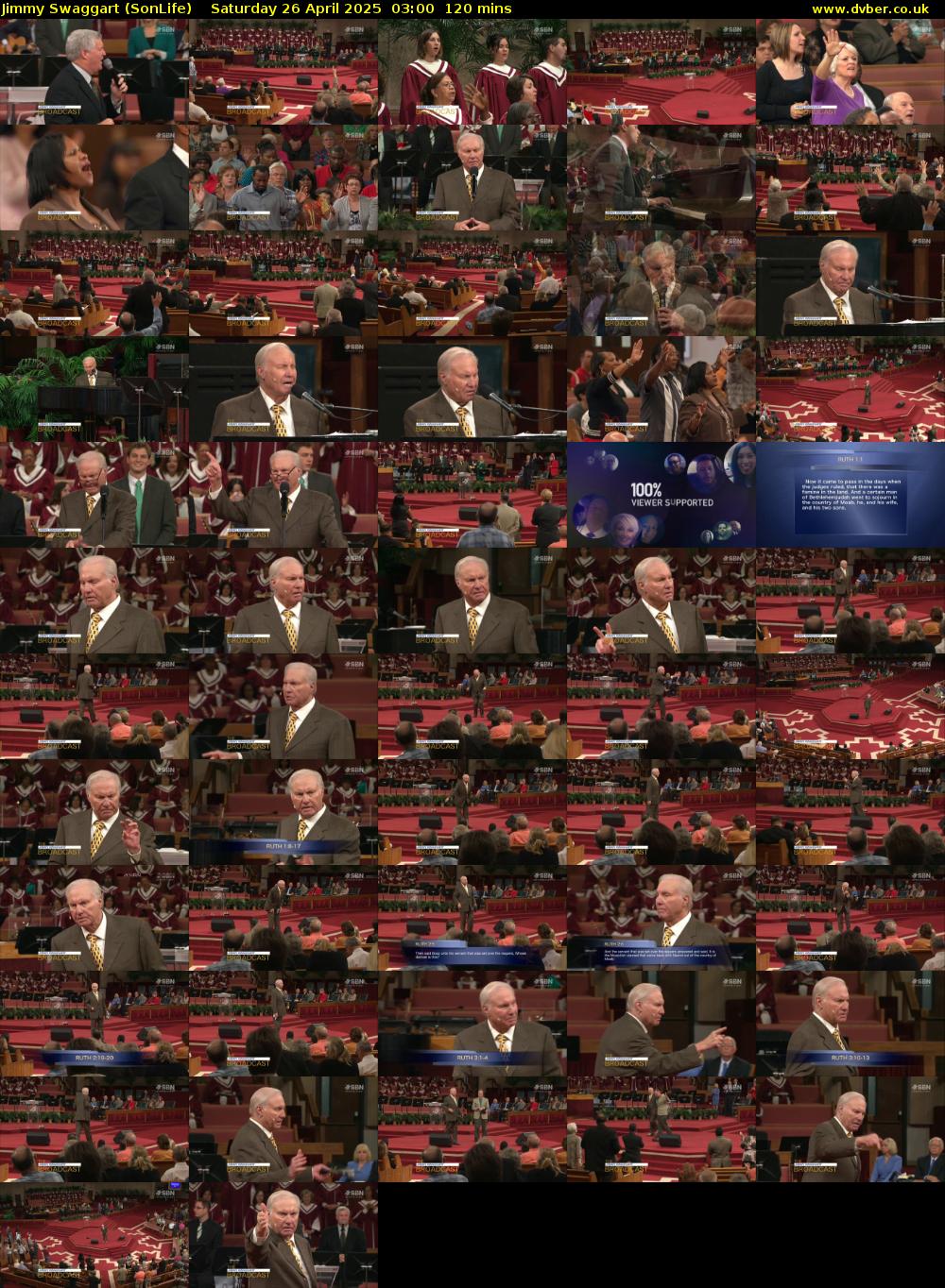 Jimmy Swaggart (SonLife) Saturday 26 April 2025 03:00 - 05:00