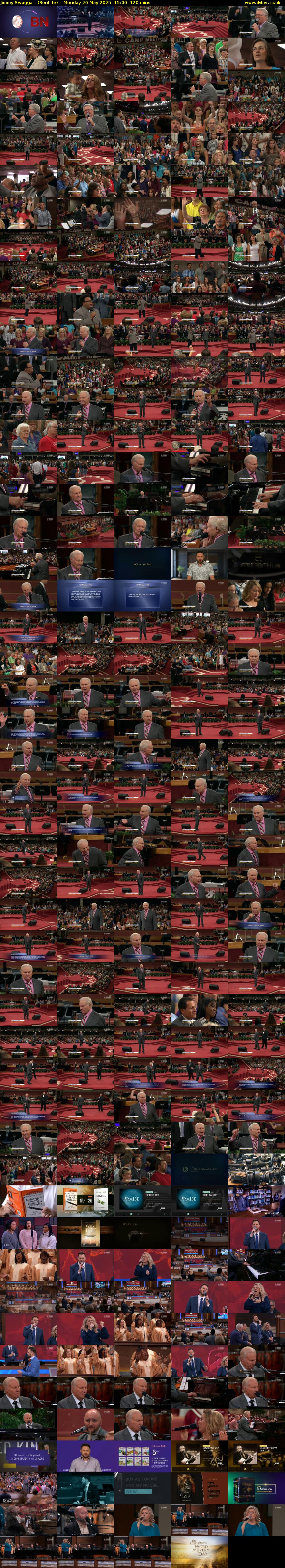 Jimmy Swaggart (SonLife) Monday 26 May 2025 15:00 - 17:00