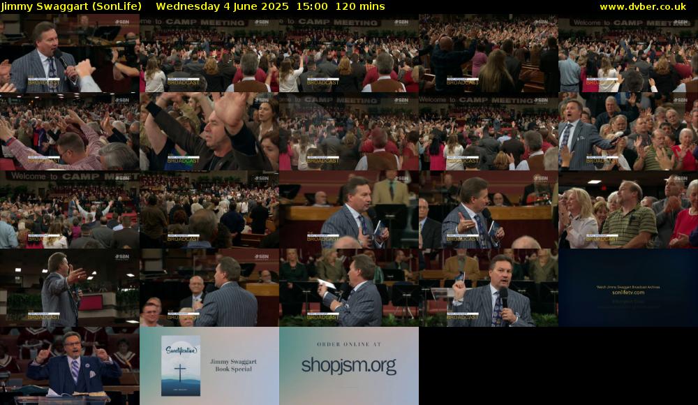 Jimmy Swaggart (SonLife) Wednesday 4 June 2025 15:00 - 17:00