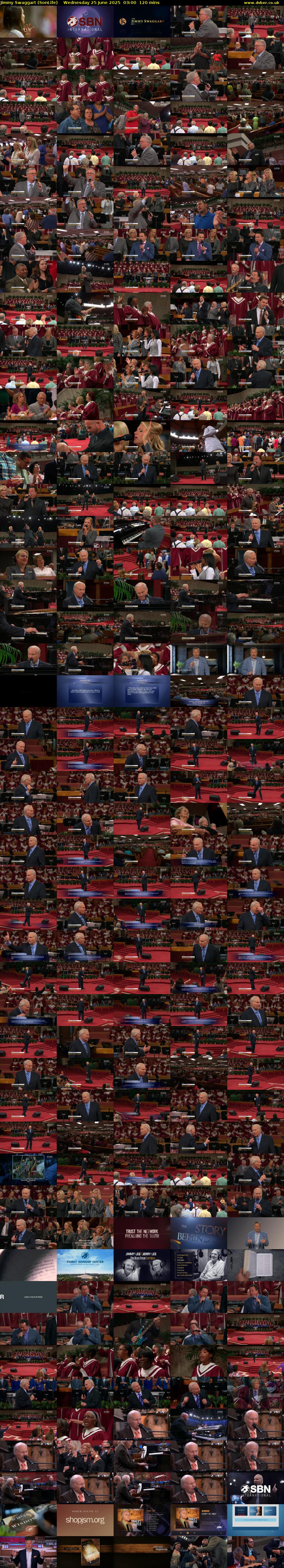 Jimmy Swaggart (SonLife) Wednesday 25 June 2025 03:00 - 05:00