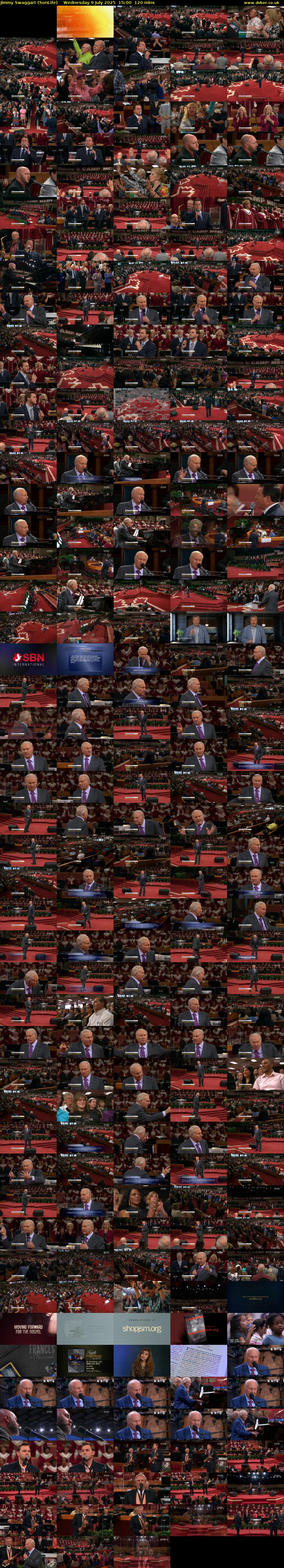 Jimmy Swaggart (SonLife) Wednesday 9 July 2025 15:00 - 17:00