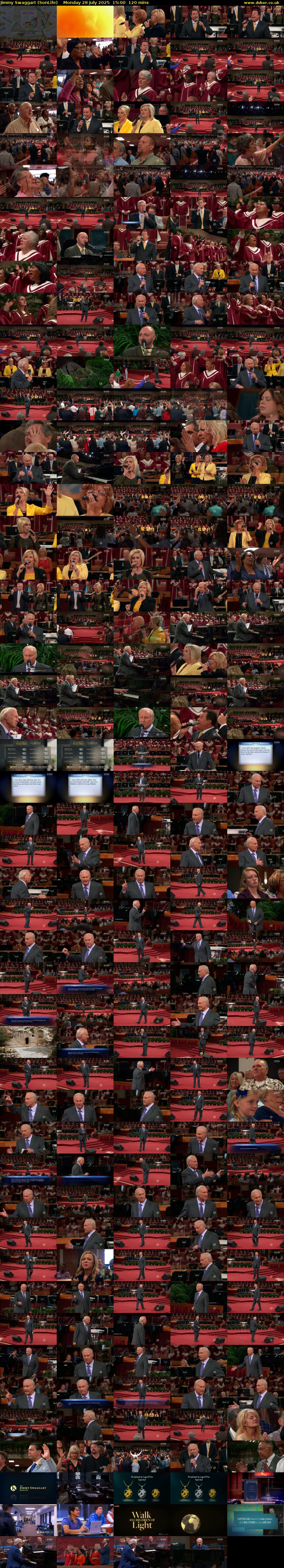 Jimmy Swaggart (SonLife) Monday 28 July 2025 15:00 - 17:00