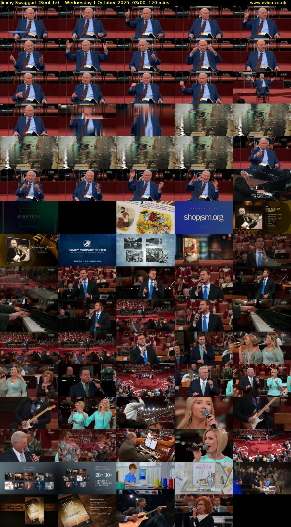 Jimmy Swaggart (SonLife) Wednesday 1 October 2025 03:00 - 05:00