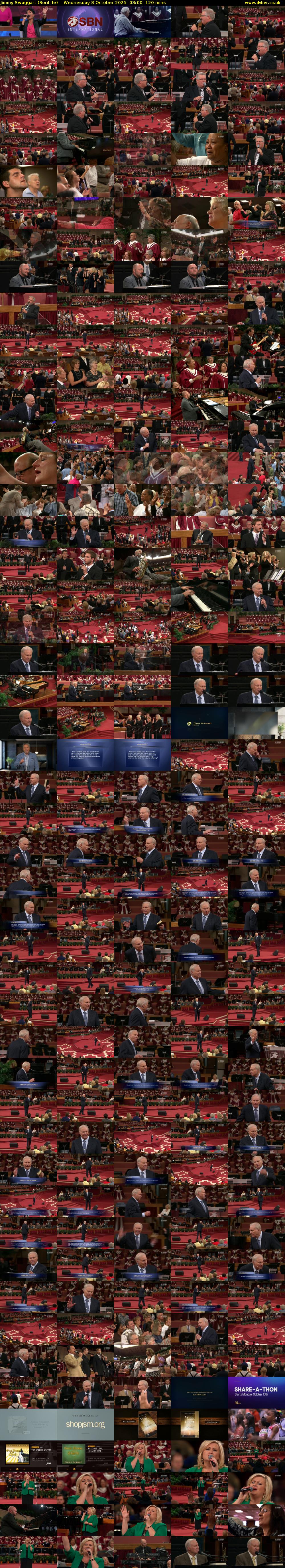 Jimmy Swaggart (SonLife) Wednesday 8 October 2025 03:00 - 05:00