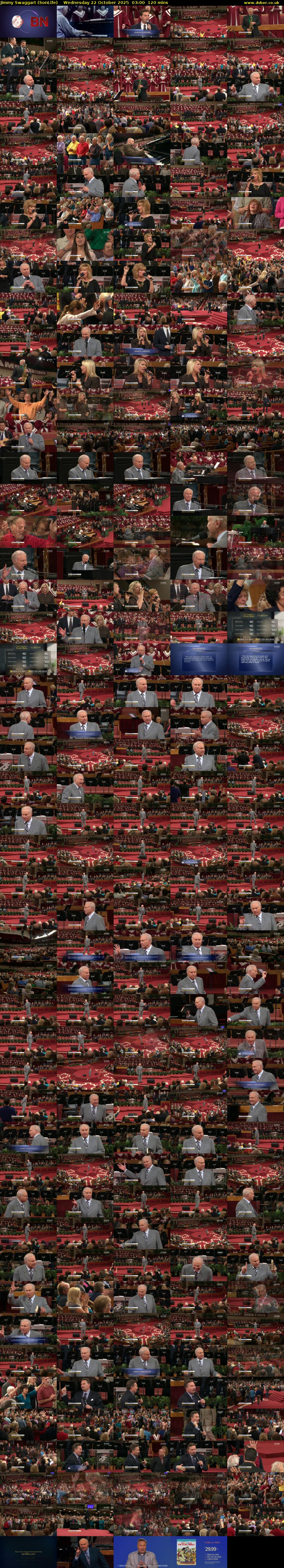 Jimmy Swaggart (SonLife) Wednesday 22 October 2025 03:00 - 05:00